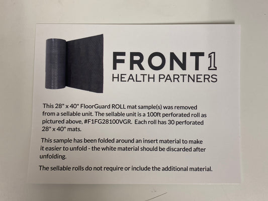 Front1 info card A (“this is a sample” card)